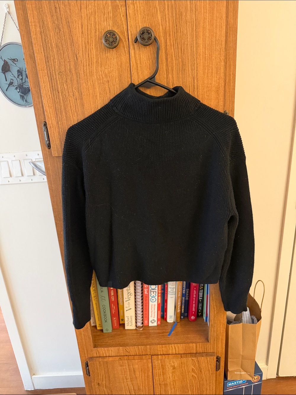 lululemon athletica Black Mock Neck Sweater